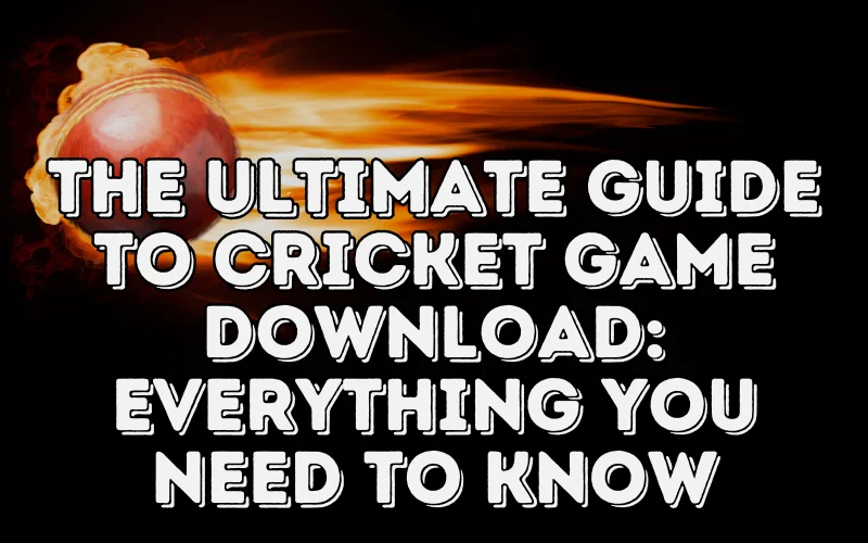 cricket game download