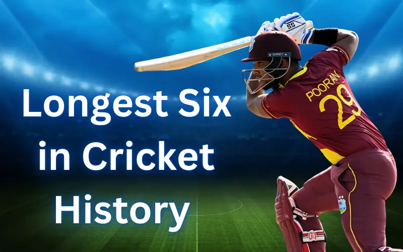 longest six in cricket history