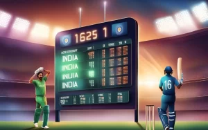 cricket score india